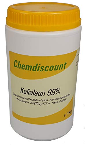1kg Kalialaun (Kaliumaluminiumsulfat-Dodecahydrat, Alaun) von Chemdiscount