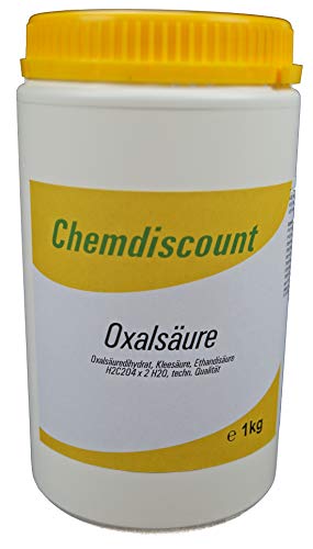 1kg Oxalsäure Pulver (Kleesalz, Ethandisäure), min 99,6% von Chemdiscount