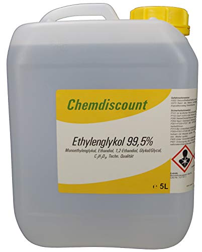 5Liter Ethylenglykol >99,5% Monoethylenglykol, Glykol Konzentrat von Chemdiscount
