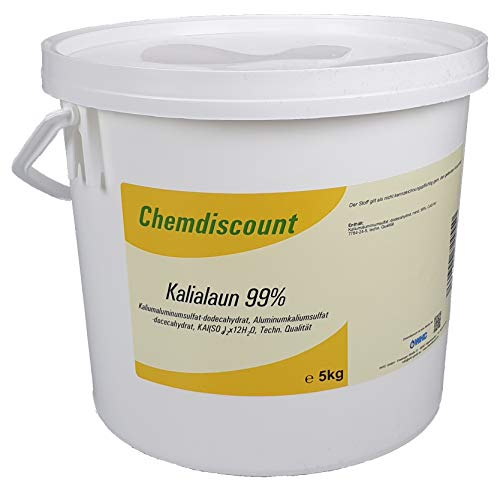 5kg Kalialaun (Kaliumaluminiumsulfat-Dodecahydrat, Alaun) von Chemdiscount