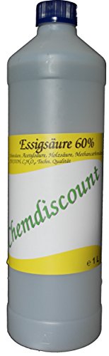 Chemdiscount 1Liter (ca. 1,07 kg) Essigsäure 60% von Chemdiscount
