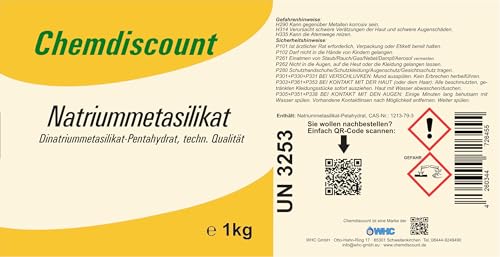 Natriummetasilikat (-Pentahydrat) 1kg von Chemdiscount