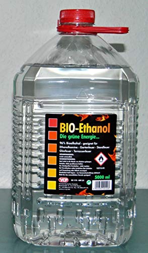 5 Liter Bioethanol,96% Bio Alkohol, die grüne Energie, Kamin Ethanol von Chemica