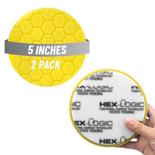 Chemical Guys Hex-Logic BUFX114HEX502 Quantum-Polierpad, 14 cm, Gelb, Präzisionspolierpad zur Entfernung von leichten Wirbeln, Glanzverbesserung, funktioniert mit Dual-Action- und Rotationspolierern Chemical Guys Hex-Logic BUFX114HEX502 Quantum-Polierpad, 14 cm, Gelb, Präzisionspolierpad zur Entfernung von leichten Wirbeln, Glanzverbesserung, funktioniert mit Dual-Action- und Rotationspolierern von Chemical Guys