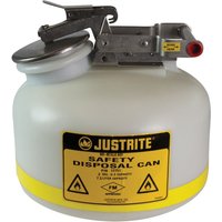 Justrite® HDPE-Entsorgungs-Sicherheitsbehälter, weiß, 7,5 Liter Justrite® HDPE-Entsorgungs-Sicherheitsbehälter, weiß, 7,5 Liter von Justrite®