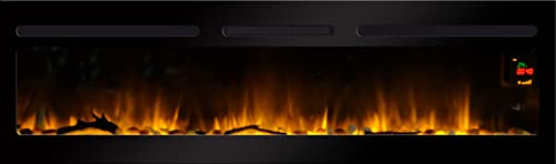 CHEMIN'ARTE Elektrokamin Elysee 3XL 150cm | 2in1 Wand- oder Einbaukamin mit Flammeneffekt | Elektro Heizung 2000W | Kamin mit Fernbedienung, Startsteuerung, Timer & Thermostat | Schwarz CHEMIN'ARTE Elektrokamin Elysee 3XL 150cm | 2in1 Wand- oder Einbaukamin mit Flammeneffekt | Elektro Heizung 2000W | Kamin mit Fernbedienung, Startsteuerung, Timer & Thermostat | Schwarz von Chemin'Arte
