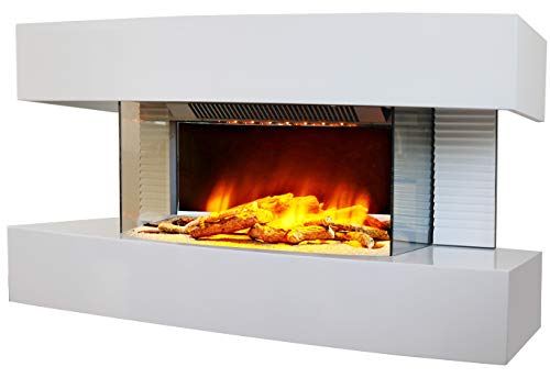 CHEMIN'ARTE Elektrokamin - Lounge medium 2000W - Weiß - Kamin - mit Fernbedienung - LED-Flammeneffekt CHEMIN'ARTE Elektrokamin - Lounge medium 2000W - Weiß - Kamin - mit Fernbedienung - LED-Flammeneffekt von Chemin'Arte
