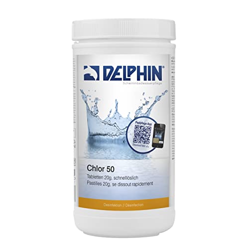 Delphin Chlor 50 Chlor Tabletten 20g Inhalt 1 kg Schnellchlorung 0504101D von Chemoform