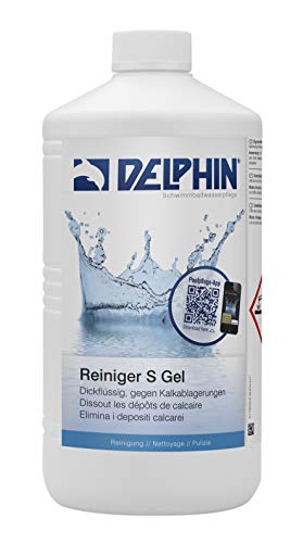 Chemoform Delphin Reiniger S Gel 1 Liter Schwimmbadreiniger entfert Kalkablagerugnen von Chemoform