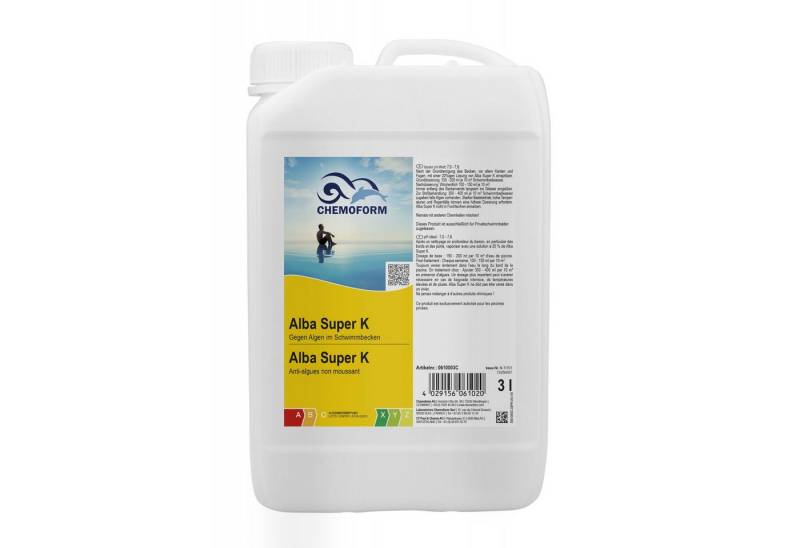 Chemoform Poolpflege Chemoform Alba Super K 3 l Algenex gegen Algen Bakterien und Pilze von Chemoform