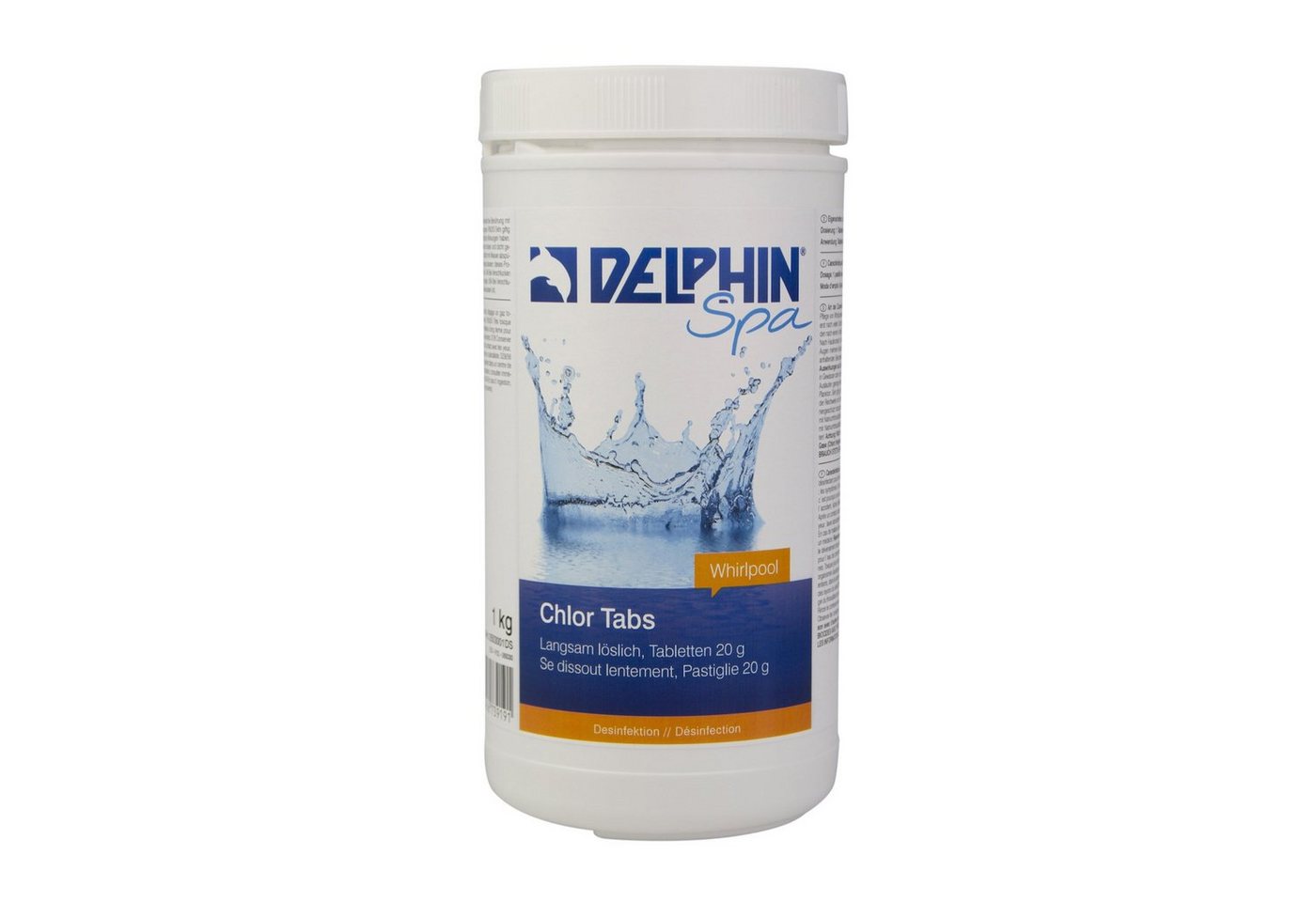 Chemoform Poolpflege Delphin Chlor Tabs 1 kg für Whirlpool Spa Dauerdesinfektion 32001058 von Chemoform