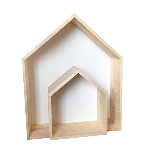Chen0-super Haus Form Holz Schatten Cubby Box Lagerung Regale Wand Lagerung Regal Display hängen Regal Rack für Kinderzimmer Dekor von Chen0-super