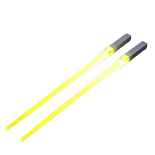 Chen0-super Leuchtende Lichtschwert Essstäbchen | Lichtschwert LED leuchtende Essstäbchen | Leuchtende leuchtende Essstäbchen lebensmittelecht für Küche Dinner Party Geschirr Geschenke von Chen0-super