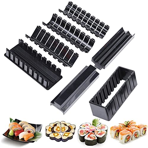 Chen0-super Sushi-Macherei-Set, Sushi-Rollen-Set mit Sushi-Reis-Rollformen, zum Selbermachen, Sushi-Werkzeug, komplettes Sushi-Set, Sushi-Maker für Anfänger, einfach zu bedienen mit Video-Tutorial von Chen0-super
