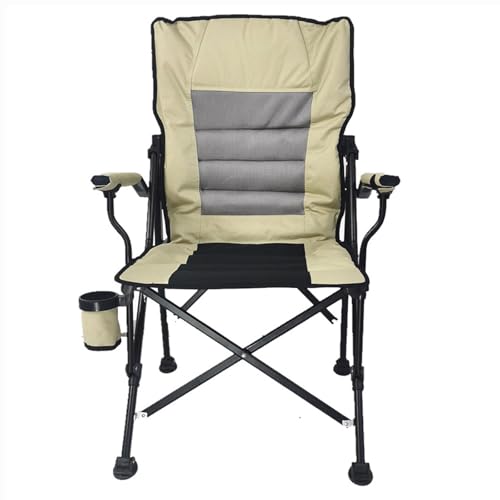 ChenYuNiu Klapper Campingstuhl mit Verstellbarer Rückenlehne, gepolsterter Sitz, tragbarer Oxford -Stoff, Hochleistungsrahmen, Beinhaltet eine Tragetasche für Strand, Pool, Angeln, Garten von ChenYuNiu