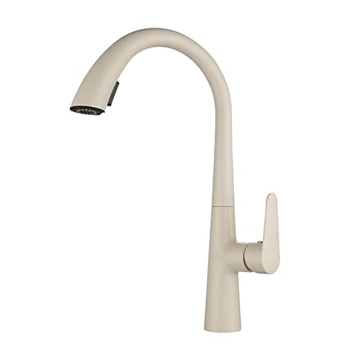 Moderner Küchenspüle Mixer Hahn mit abnehmbarem Schwenkdusch Messing Wasserfall Wasserhahn für kalte und heiße Wasser Teleskop -Design Haferflocken resistent von ChenYuNiu