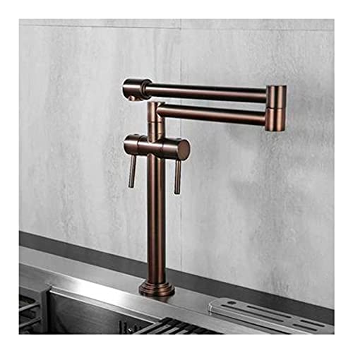 Topffüllküchenhahn, wandmontierte teleskopische Klappwaschküchenarmette, heißes und kaltes Wasser Doppelgelenk -Schwung -Arm Zwei -Griff Topffüllküchenhahn, wandmontierte teleskopische Klappwaschküchenarmette, heißes und kaltes Wasser Doppelgelenk -Schwung -Arm Zwei -Griff von ChenYuNiu