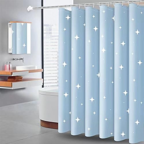 Chenbing Art Duschvorhang oder Badewanne 90x200cm Scheunen Stern Anti-Schimmel Wasserdicht Polyester Stoff Waschbar Bad Vorhäng für Badezimmer, Badewanne mit Ösen und 12 Duschvorhangringe von Chenbing Art