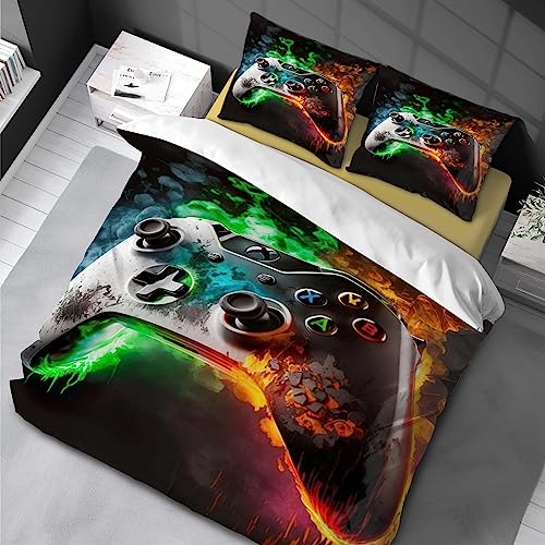 Gamepad Bettwäsche 135 x 200cm Game Controller Bettbezug Set Videospiel Action Buttons Motiv Startseite Schlafzimmer Dekor Teens Jungen Mädchen 3 teilig Bunt drucken aus Weiche Mikrofaser Gamepad Bettwäsche 135 x 200cm Game Controller Bettbezug Set Videospiel Action Buttons Motiv Startseite Schlafzimmer Dekor Teens Jungen Mädchen 3 teilig Bunt drucken aus Weiche Mikrofaser von Chenbing Art