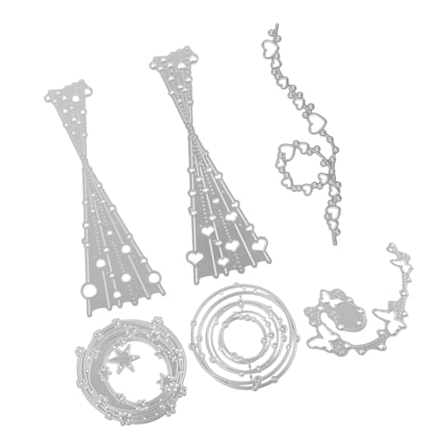 3D-Metall-Stanzformen für Kartenherstellung, für Einladungen, Geburtstagsgeschenke, Stanzschablonen, 6 Stück 3D-Metall-Stanzformen für Kartenherstellung, für Einladungen, Geburtstagsgeschenke, Stanzschablonen, 6 Stück von Chencunquangod