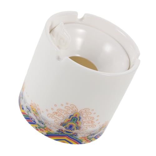 Antiker Keramik-Aschenbecher mit Trichter, Vintage-Zylinder-Design, für Wohnzimmer, Büro, Schreibtisch Antiker Keramik-Aschenbecher mit Trichter, Vintage-Zylinder-Design, für Wohnzimmer, Büro, Schreibtisch von Chencunquangod