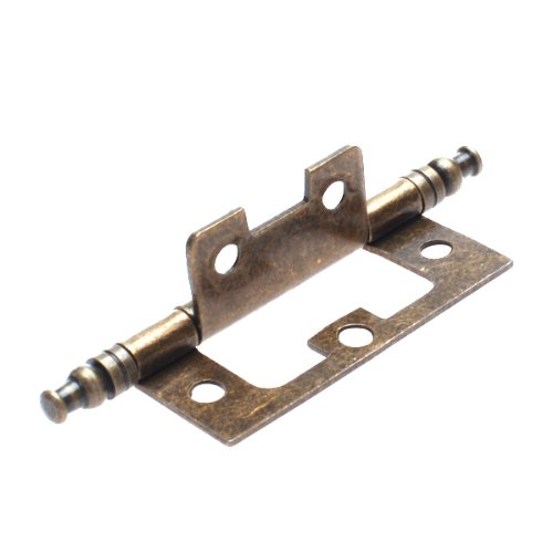 10 Stück bronzefarbene bündige Scharniere mit Endstück, antike Möbelbeschläge für Schranktüren, Holzkästen 10 Stück bronzefarbene bündige Scharniere mit Endstück, antike Möbelbeschläge für Schranktüren, Holzkästen von ChengChengJin