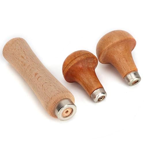 ChengChengJin 3 x Holzfeilengriffe mit Metallverschlüssen, Feilenschneidewerkzeug, Ersatzzubehör ChengChengJin 3 x Holzfeilengriffe mit Metallverschlüssen, Feilenschneidewerkzeug, Ersatzzubehör von ChengChengJin