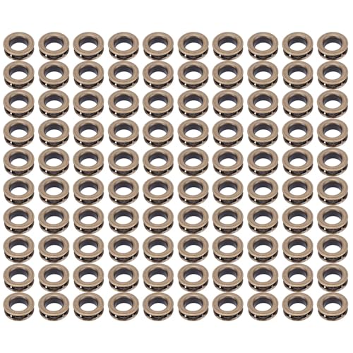 Messingösen-Set, Metallösen, Werkzeug zum Reparieren, Hinzufügen und Ersetzen von wasserdichtem Tuch, 18 mm Innendurchmesser, Bronzefarben, 100 Stück Messingösen-Set, Metallösen, Werkzeug zum Reparieren, Hinzufügen und Ersetzen von wasserdichtem Tuch, 18 mm Innendurchmesser, Bronzefarben, 100 Stück von ChengChengJin