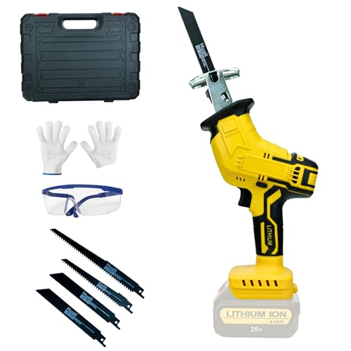 Professional Säbelsäge für DeWalt 20V Batterien Universalsäge mit Säbelsägeblatt 4 Stück für schnelle Schnitte in Holz, Metall & Kunststoff(Nur Werkzeuge) von Chengsuwei