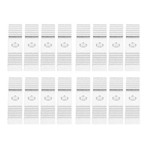 16Pcs Timing Belt Fixing Tooth, Aluminum Alloy Oxidation, 3D Printer Part 9 x 40mm, Timing Belt Fixing Piece for 3D Printer, Temperature and Stable von ChengyuWei