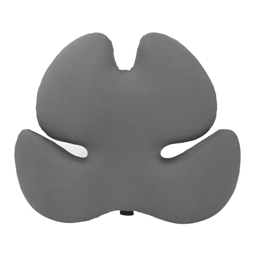 2 In 1 Lendenwirbelsäulenstütze OW, Memory Foam Back -Kissen für Stuhl, gonomisches Design mit abnehmbarer waschbarer Abdeckung, Schmerzlinderung des unteren Rückens für Zuhause (Dark Gray) von ChengyuWei