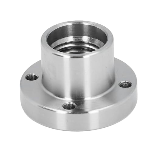2 Inch Lathe Faceplate, Alloy Steel Wood Lathe Face Plate for 1 Inch X 8 TPI Spindle, Heavy Duty Lathe Accessory with 4 Screw Holes, Extended Spindle Length for Small Bowl von ChengyuWei