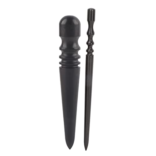 2Pcs Leather Burnisher, Wood Slicker Multi Size Burnishing Tool, Leather Craft DIY Handworking Tool with for Leather Flesh Side Burnishing, von ChengyuWei