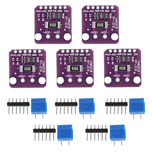 5 Stück GY INA219 Hoch digitale Stroms ensor module mit I2C-Schnittstelle, extrem niedriger Strom verbrauch für batterie betriebene Geräte, umfasst 5x Module, 5x Zwei-Pin von ChengyuWei