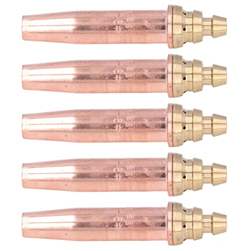 5PCS Brass Copper Cutting Tips for Gas Welding, Isobaric Nozzles with CNC Machining, Wide Application in Various Industries, High Efficiency Cyclone Design (G03-6#) von ChengyuWei