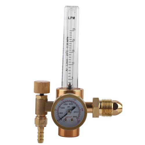 All Brass Argon Pressure Reducer with Gas Flowmeter, G5/8 Male Thread and CGA580 Connector, Equipped with Pressure, Durable and Anti Drop, Ideal for TIG and MIG Welding Oper All Brass Argon Pressure Reducer with Gas Flowmeter, G5/8 Male Thread and CGA580 Connector, Equipped with Pressure, Durable and Anti Drop, Ideal for TIG and MIG Welding Oper von ChengyuWei