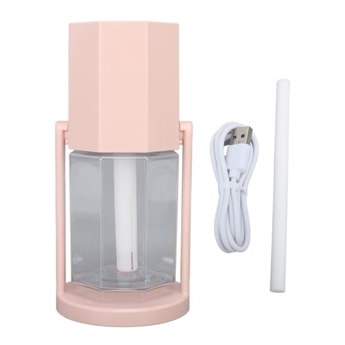 B Desktop Humidifier, Portable Small Humidifier with Colorful Ambient, Compact and weight Design, Swinging Head for Even Humidification, B Powered for Car Home Bedroom (Pink) von ChengyuWei