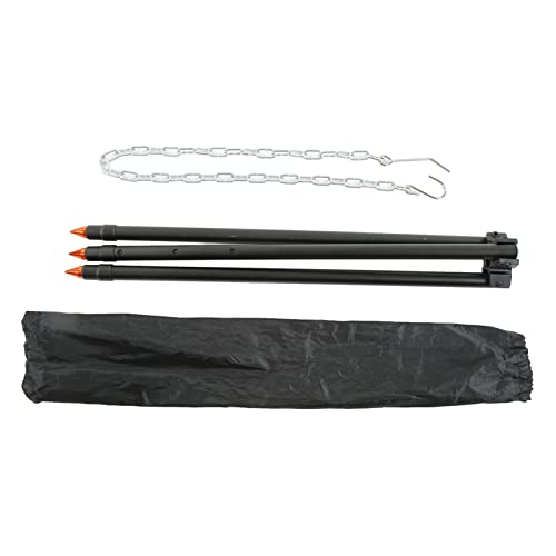 Camping Tripod Stand, Cooking Tripod for Outdoor, Height with Protective Foot Cover, Plug in for Installation, Aluminum Alloy Stable Support for von ChengyuWei