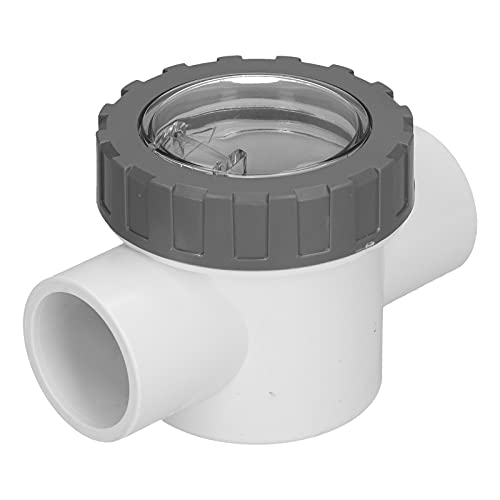 Check Valve for Swimming Pool, Transparent Non Return Replacement Accessory, Excellent Quality ABS and Materials, Durably and Substance, Installation (V40-1A) von ChengyuWei