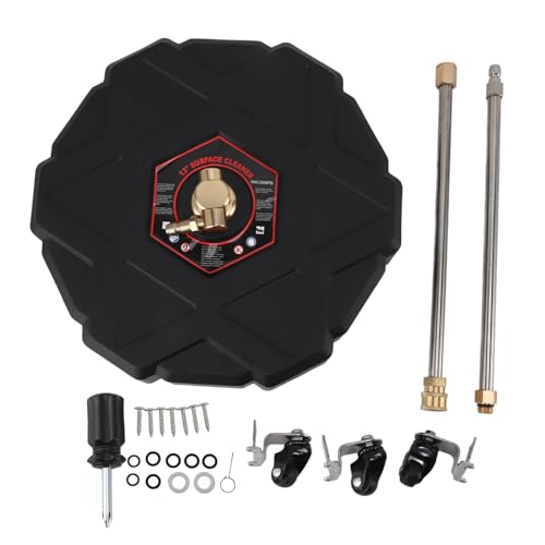 ChengyuWei 13in Pressure Outer Layer Cleaner 2500PSI with 1/4inch Quick Plug, Wheels and for Efficient of Garage, Patio, Roadway von ChengyuWei