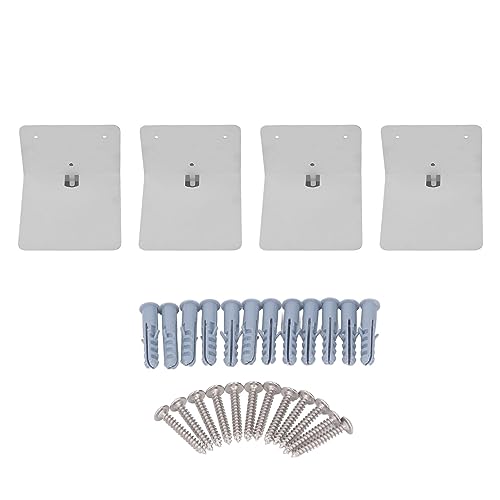 ChengyuWei 4Pcs Wall Mounted Hidden Floating Bookshelf, Sturdy Metal, Multi Use for Books Artworks, Customizable for Living Room Hallway, 10kg Load Capacity, Unique Floating Effect von ChengyuWei