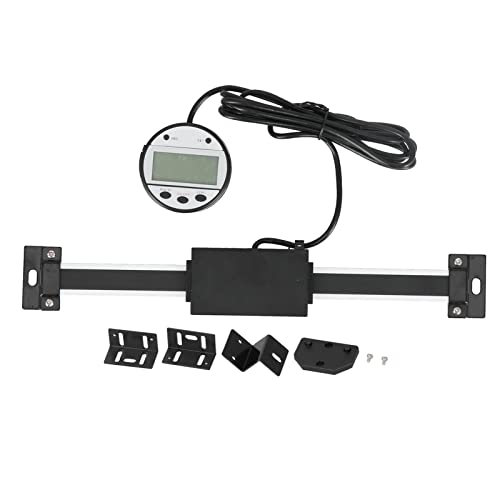 Digital Readout Linear Scale, Stainless Steel Aluminum Alloy Digital LCD Display, 001mm. Resolution for Lathe Milling Machines, Industrial Digital Readout with Strong Base (0-150mm) von ChengyuWei