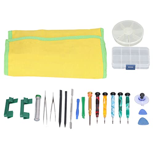 Electronics Opening Pry Tool Kit, Phone Repair Tool Set, Kit with 6 Screwdrivers, 2 Picks, 5 Spudgers for Cell Phones, Laptops, Tablets, Includes Storage Box and von ChengyuWei