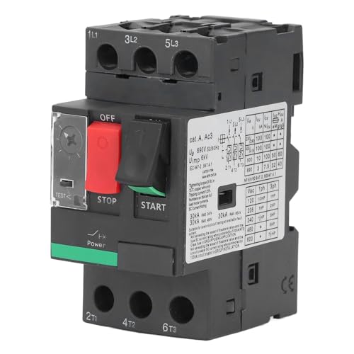 Motor Circuit Breaker 3P 1.6 2.5A AC690V Push Button Operation with Screw Connection Protection Switch for Motor Overload Protection Motor Circuit Breaker 3P 1.6 2.5A AC690V Push Button Operation with Screw Connection Protection Switch for Motor Overload Protection von ChengyuWei