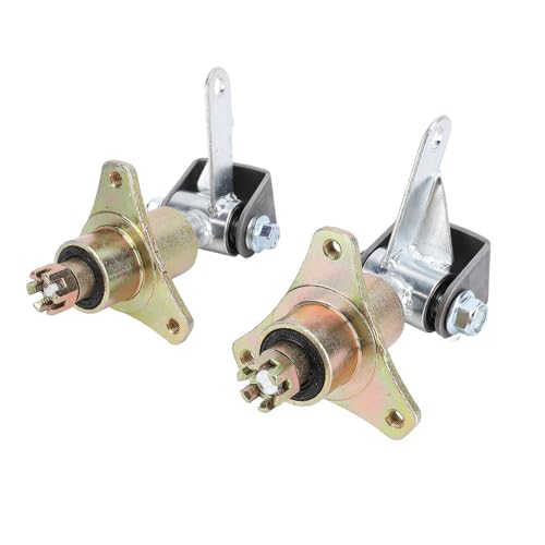 Steering Spindle Bracket Set, Go Kart Front Steering Spindle Knuckle, 3 Stud Front Wheel Hubs for 6 Inch Tires, Hardness Steel Alloy Steering Spindle with Bearings, Compatible von ChengyuWei