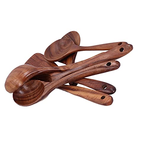 Wooden Cooking Spoon and Spatula Set Handle Utensils for Home Non Stick Pan Use Made of Excellent Quality Teak Wood Durably and Wooden Cooking Spoon and Spatula Set Handle Utensils for Home Non Stick Pan Use Made of Excellent Quality Teak Wood Durably and von ChengyuWei