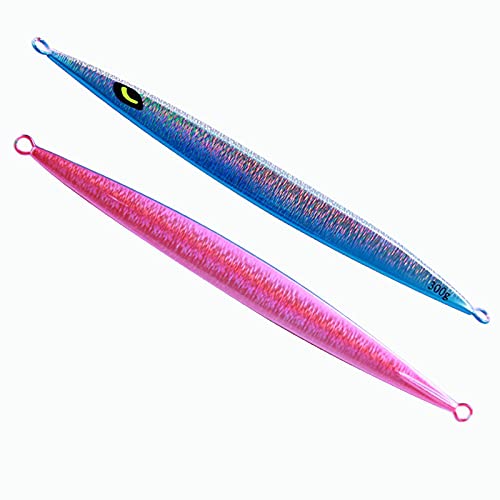 Chenhan Kunstköder 1 stück 150g 200g 250g 300g Tiefsee Saltwater Fishing Lure Jig Slow Jigging articifical Langsame Jigging Angelköder lockt (Color : Blue, Größe : 300g) von Chenhan