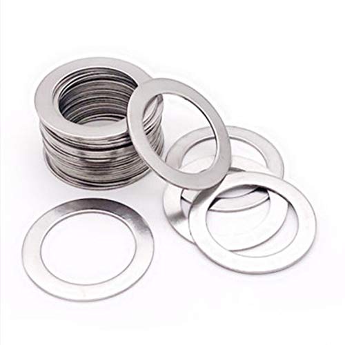 Unterlegscheiben 100PCS Edelstahl Unterlegscheibe Ultradünnes Dichtung Thin Shim M9 M10 M11 M12 M13 schwer (Inner Diameter : 10x20x0.3) von Chenhan