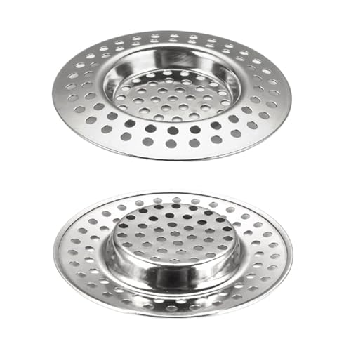 2 STÜCKE Küchenspüle Filter Edelstahlgewebe Spüle Sieb Filter Badezimmer Spüle Sieb Abflussloch Filter Falle Abfallsieb(7cm 2pcs) von Chenhj