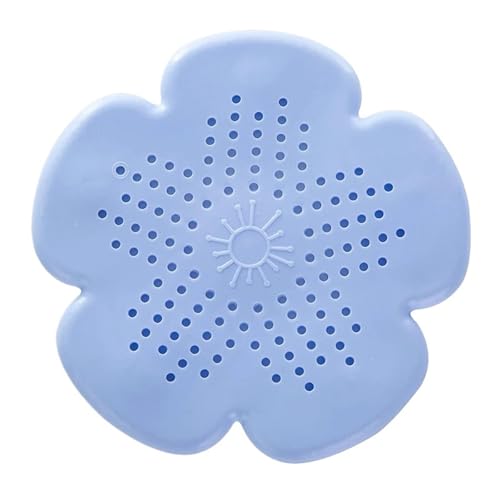Blumenform Küchenspüle Abfluss Silikon Haarfänger Badezimmer Stopper Siebe Duschabdeckung Becken Spüle Filter Bodenablauf(Blue) von Chenhj